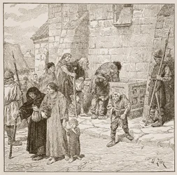 The stone corn-chest at Fecamp, illustration from 